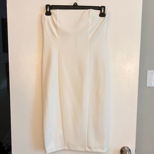 Strapless White Dress